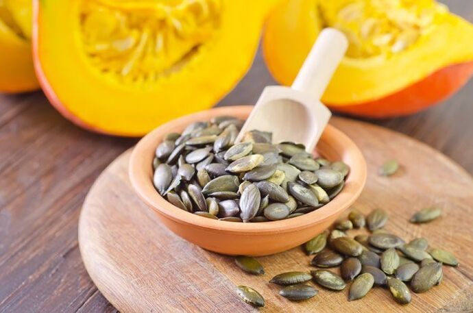 Pumpkin seeds for worms